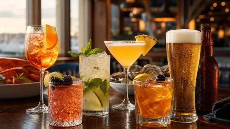 Red Lobster Drink Menu for Cocktails and Beers