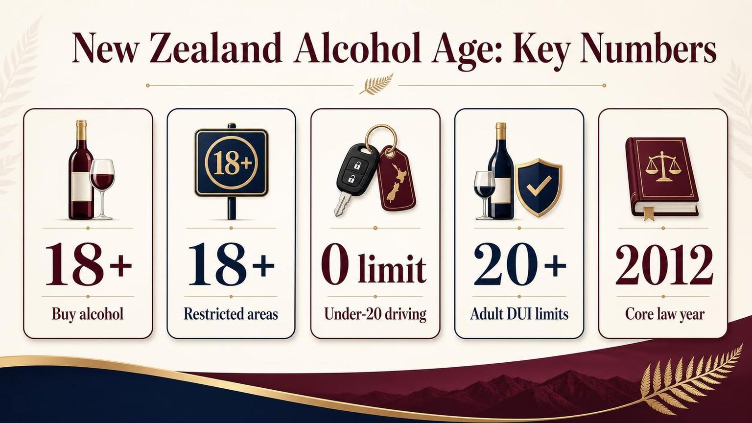 What Is the Drinking Age in New Zealand? 1 New Zealand Alcohol Age: Key Numbers — key facts at a glance