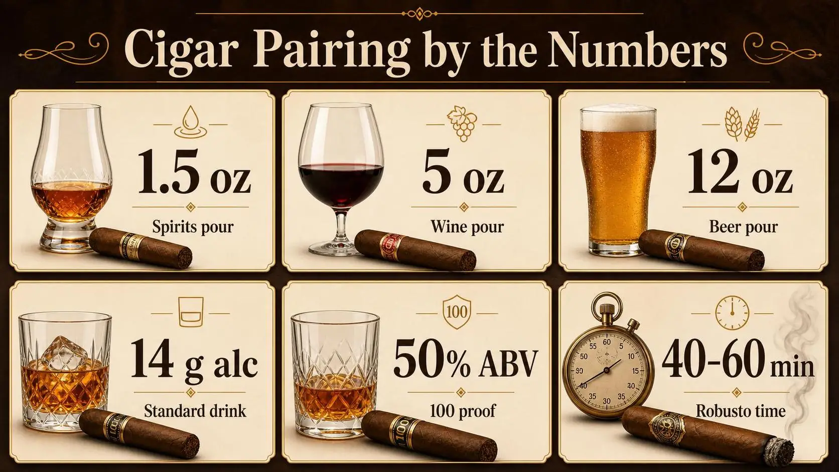 Drinks And Cigars: The Ultimate Cigar Pairing Guide 1 Cigar Pairing by the Numbers — key facts at a glance