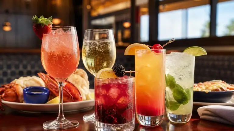 Drinks at Red Lobster for Cocktails, Beer, and Wine