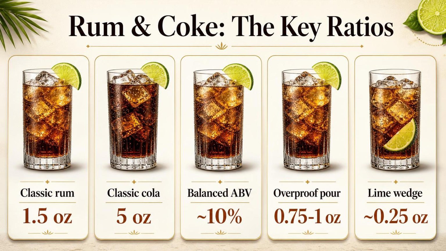 Rum & Coke: The Key Ratios — key facts at a glance