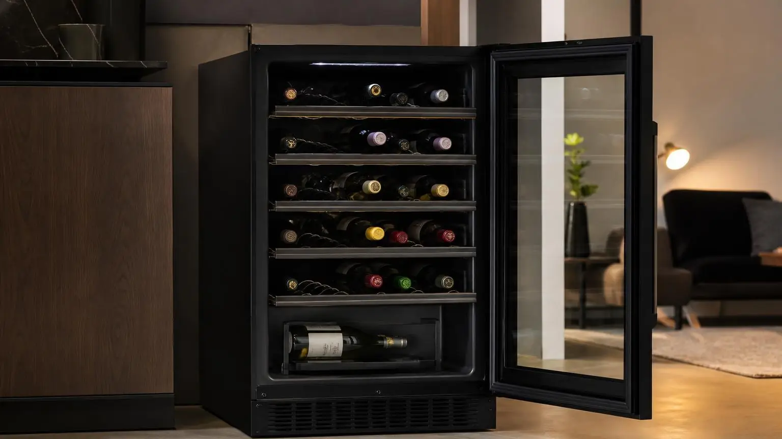 Haier HVCE15BBH 26-Bottle Wine Cellar Review (2026): Practical Compact Storage 4 Haier HVCE15BBH 26 — a closer look, with the data behind it