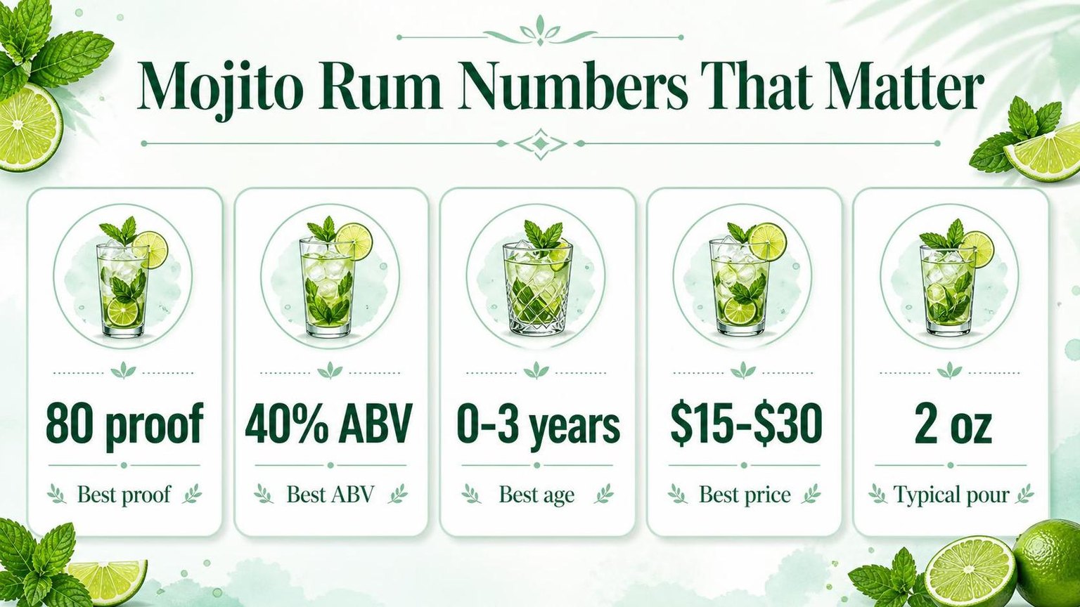 Mojito Rum Numbers That Matter — key facts at a glance