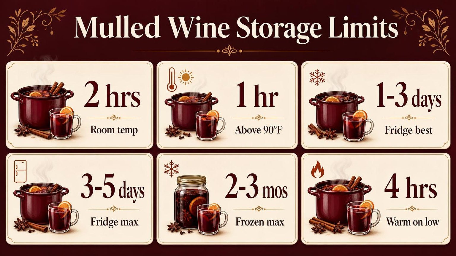 How Long Does Mulled Wine Last? 1 Mulled Wine Storage Limits — the main points in one view