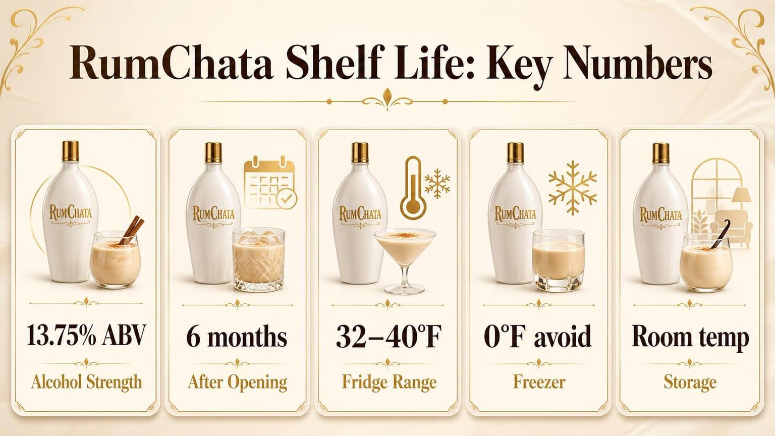 RumChata Shelf Life: Key Numbers — key facts at a glance