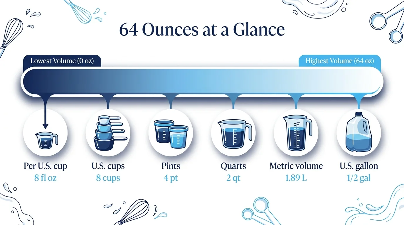64 Ounces at a Glance — key facts at a glance
