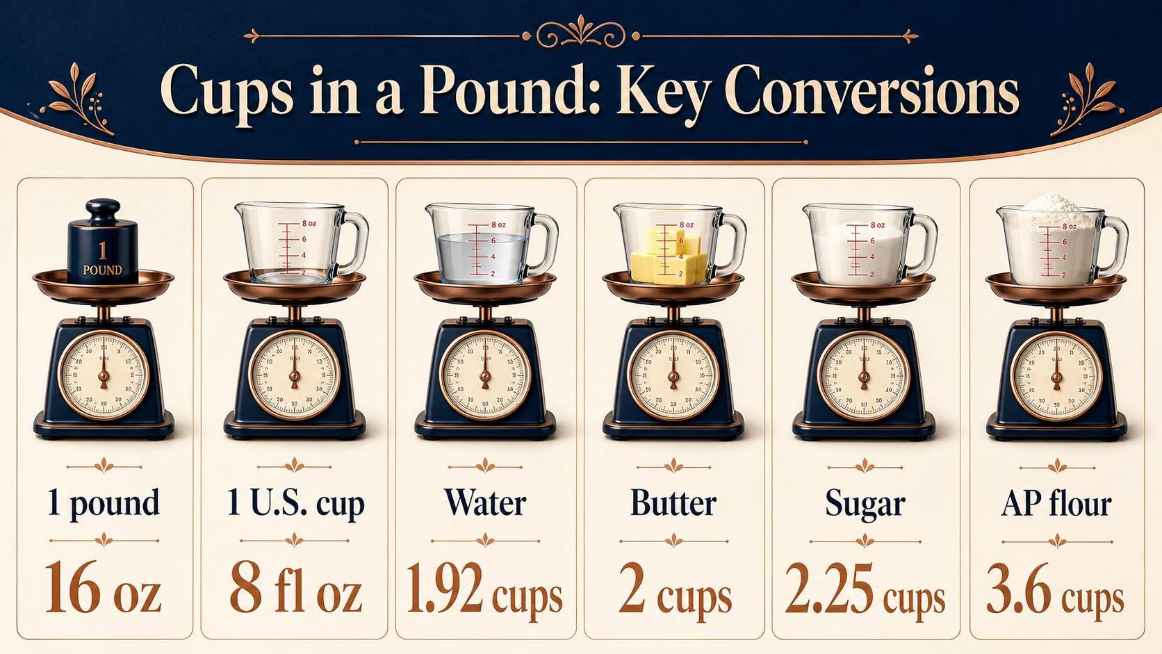 Cups in a Pound: Key Conversions — key facts at a glance