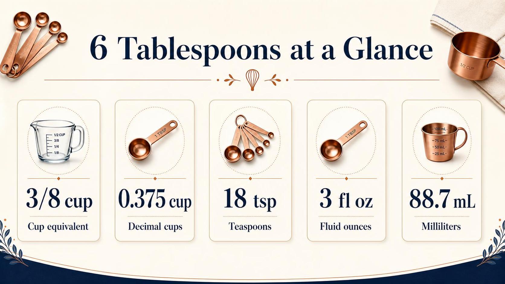 6 Tablespoons at a Glance — key facts at a glance