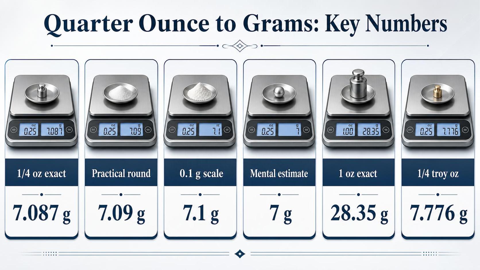 How Many Grams Are In A Quarter Ounce? Quarter Ounce to Grams - 2026 1 Quarter Ounce to Grams: Key Numbers — key facts at a glance