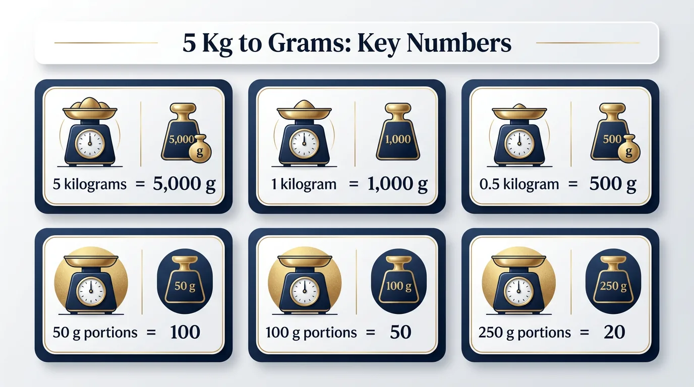 How Many Grams In 5 Kg? 1 5 Kg to Grams: Key Numbers — key facts at a glance