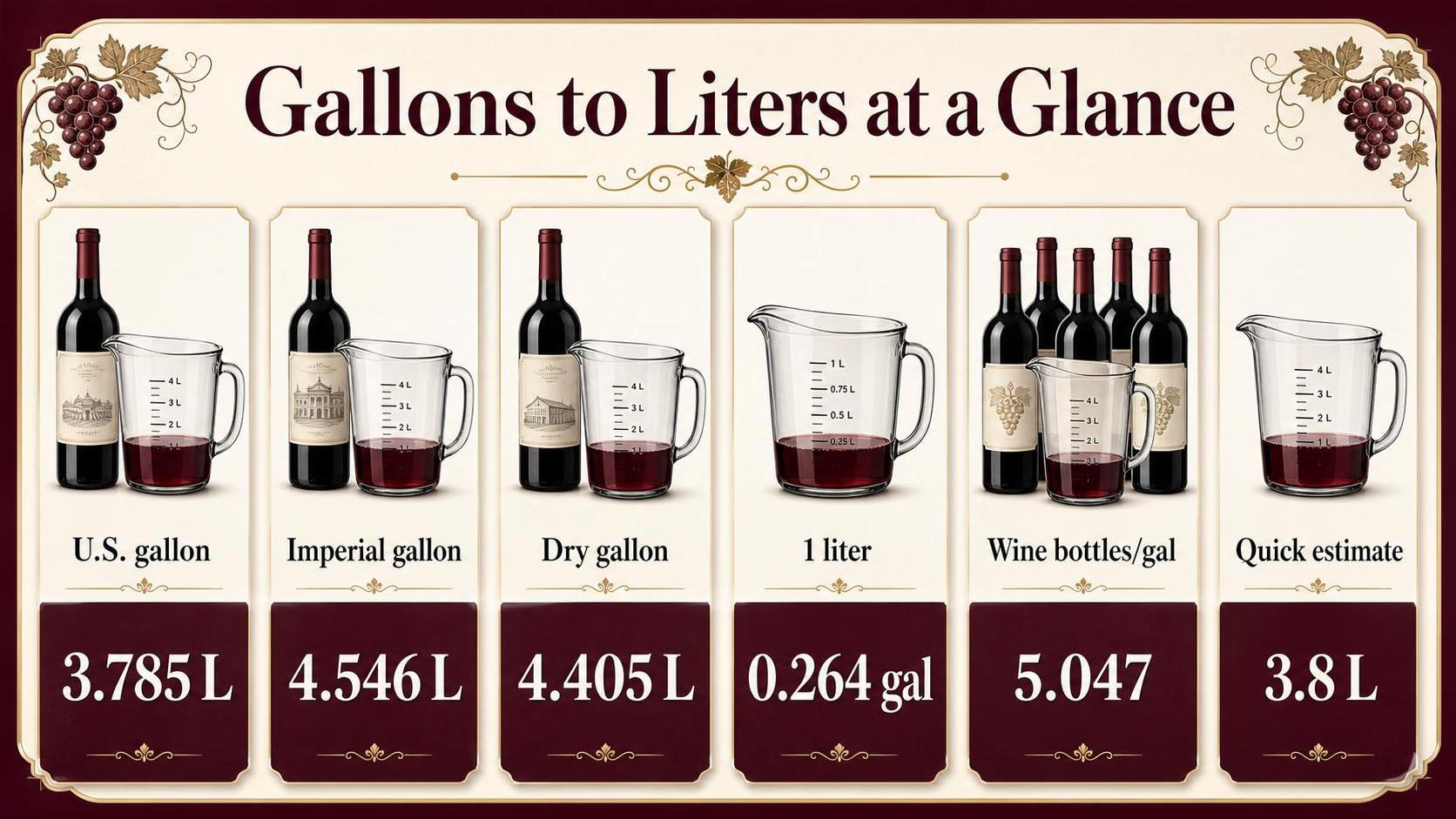 How Many Liters Are in A Gallon? - 2026 1 Gallons to Liters at a Glance — key facts at a glance