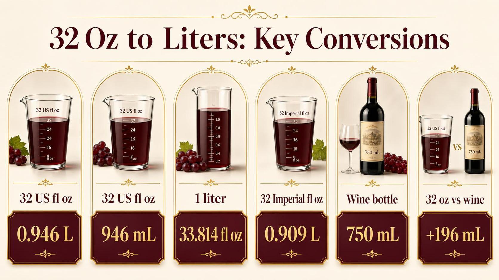 32 Oz to Liters: Key Conversions — key facts at a glance