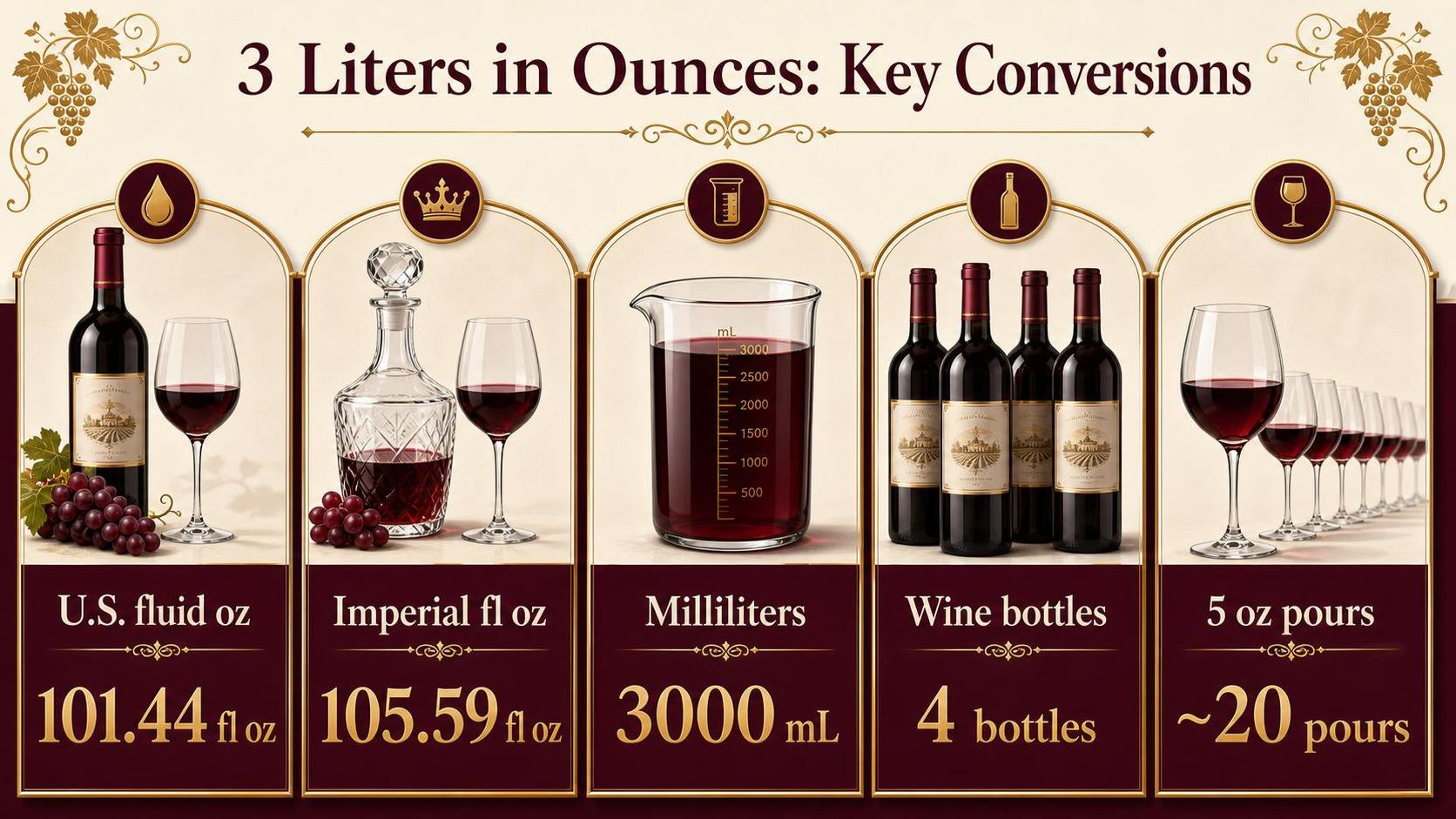 3 Liters in Ounces: Key Conversions — key facts at a glance