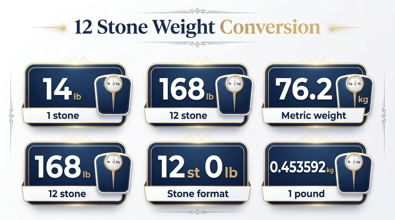 12 Stone Weight Conversion — key facts at a glance