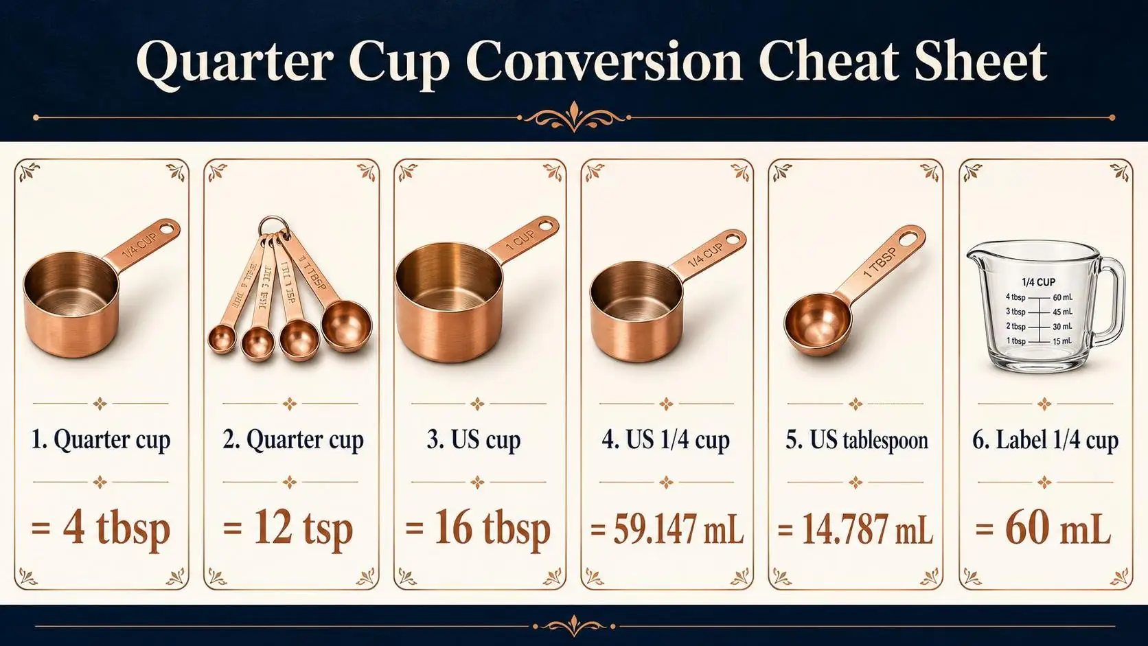 How Many Tablespoons In A Quarter Cup? - 2026 1 Quarter Cup Conversion Cheat Sheet — key facts at a glance
