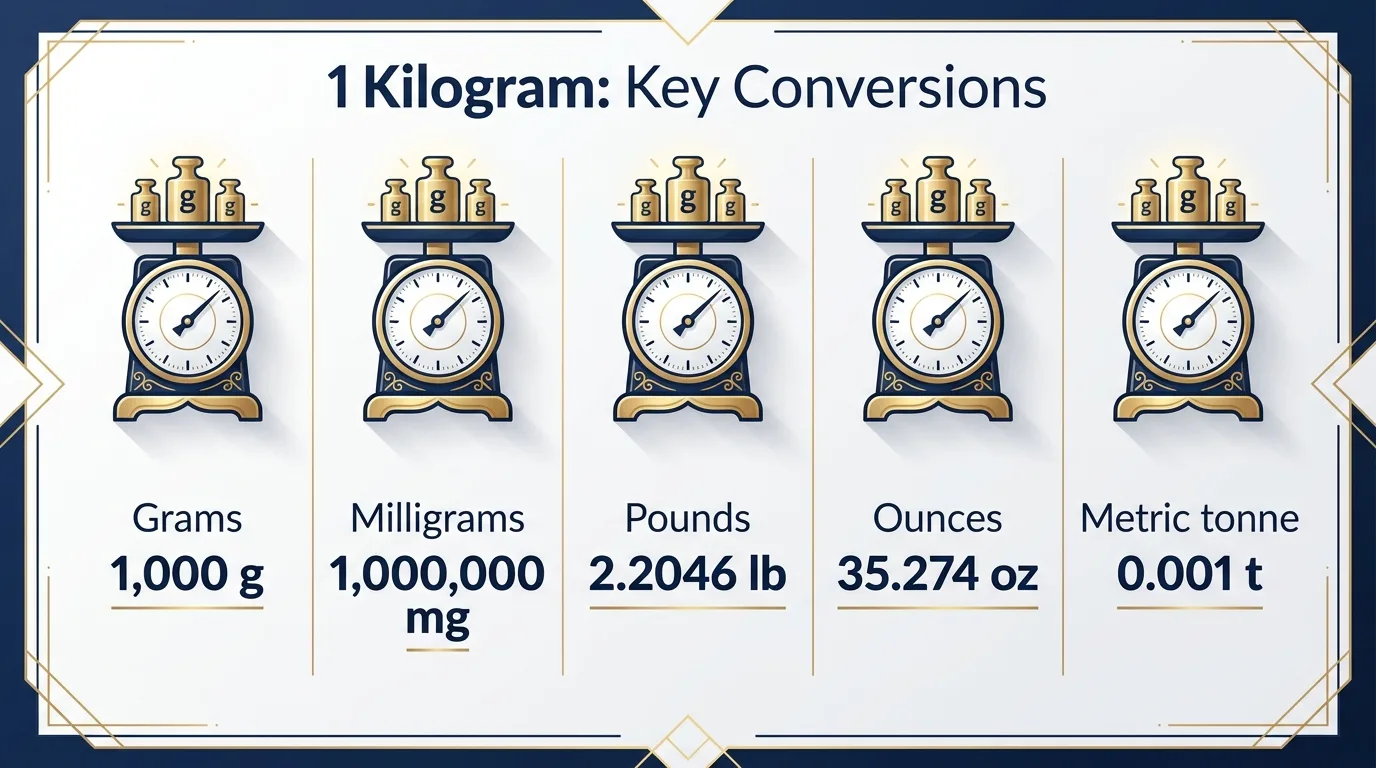 How Much Is 1 Kilo Gram? 1 1 Kilogram: Key Conversions — key facts at a glance