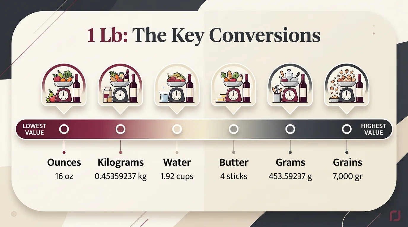 1 Lb: The Key Conversions — key facts at a glance