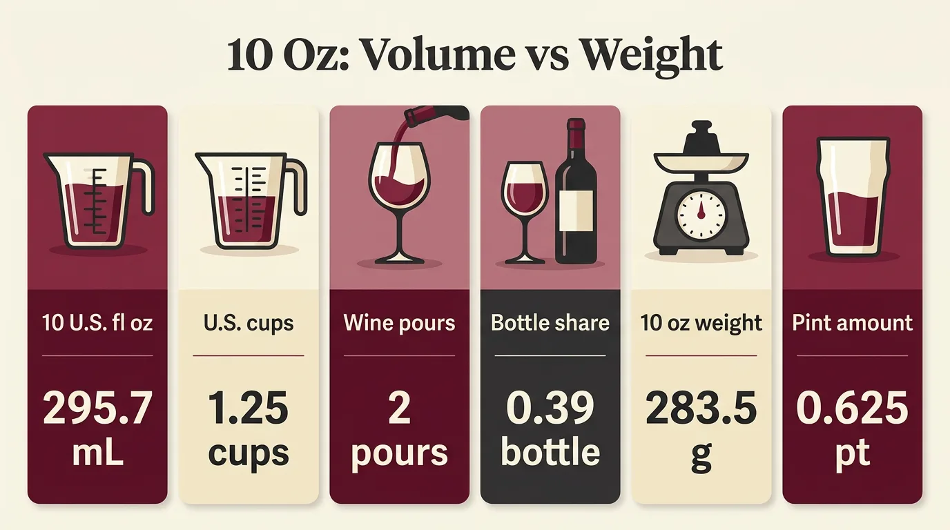 10 Oz: Volume vs Weight — key facts at a glance