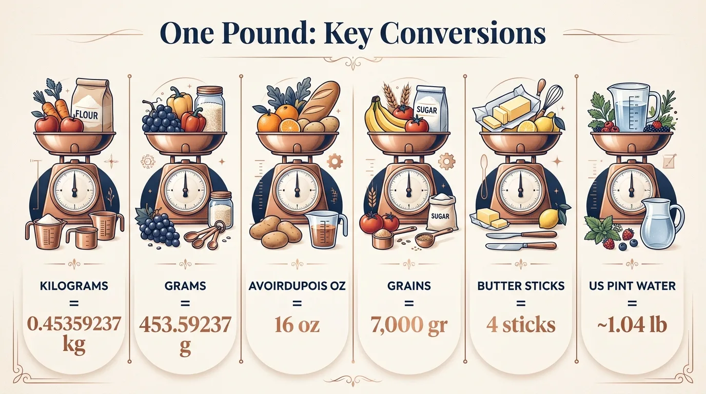 One Pound: Key Conversions — key facts at a glance