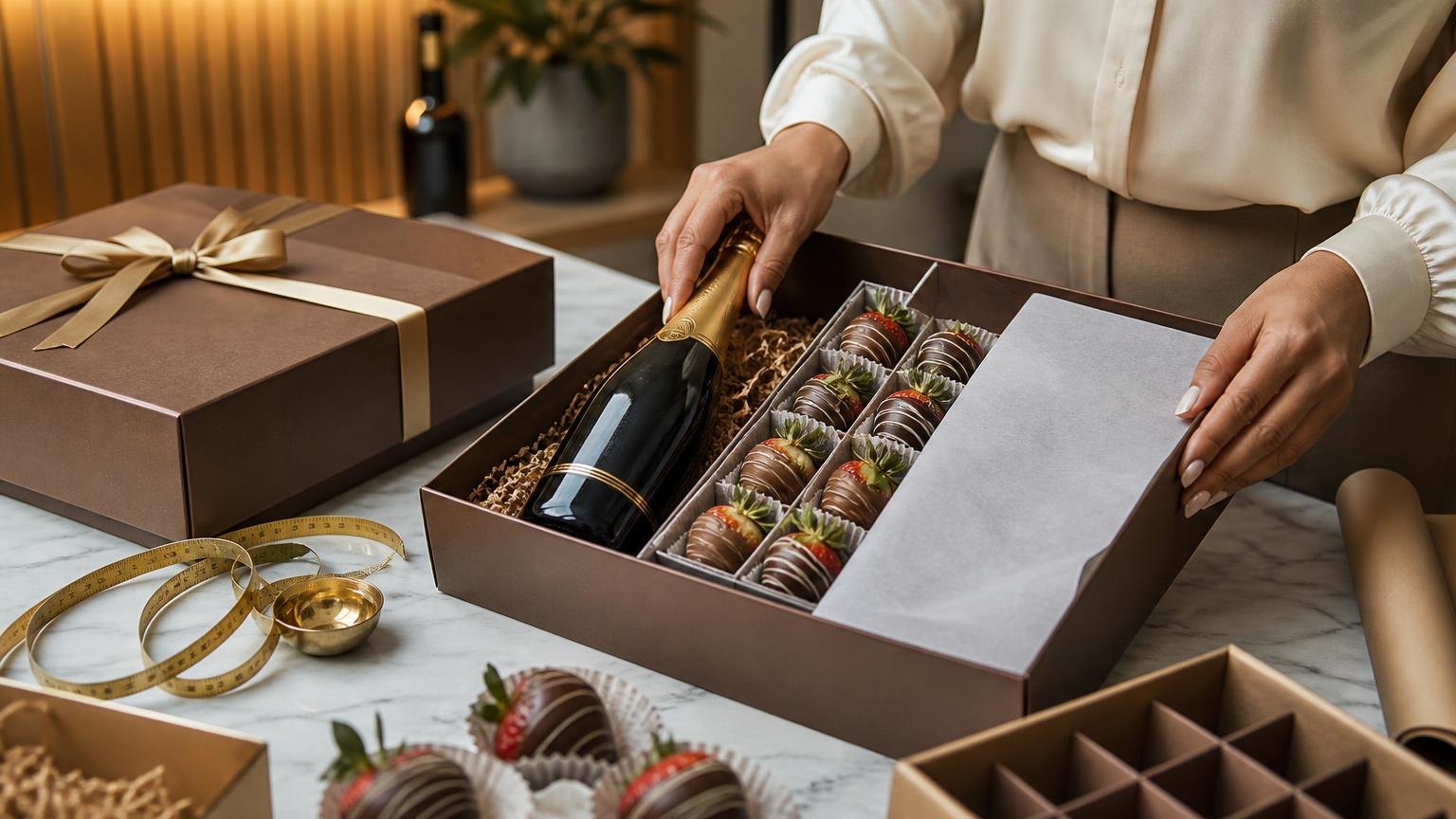 How To Box Chocolate Covered Strawberries And Champagne? — reading the numbers