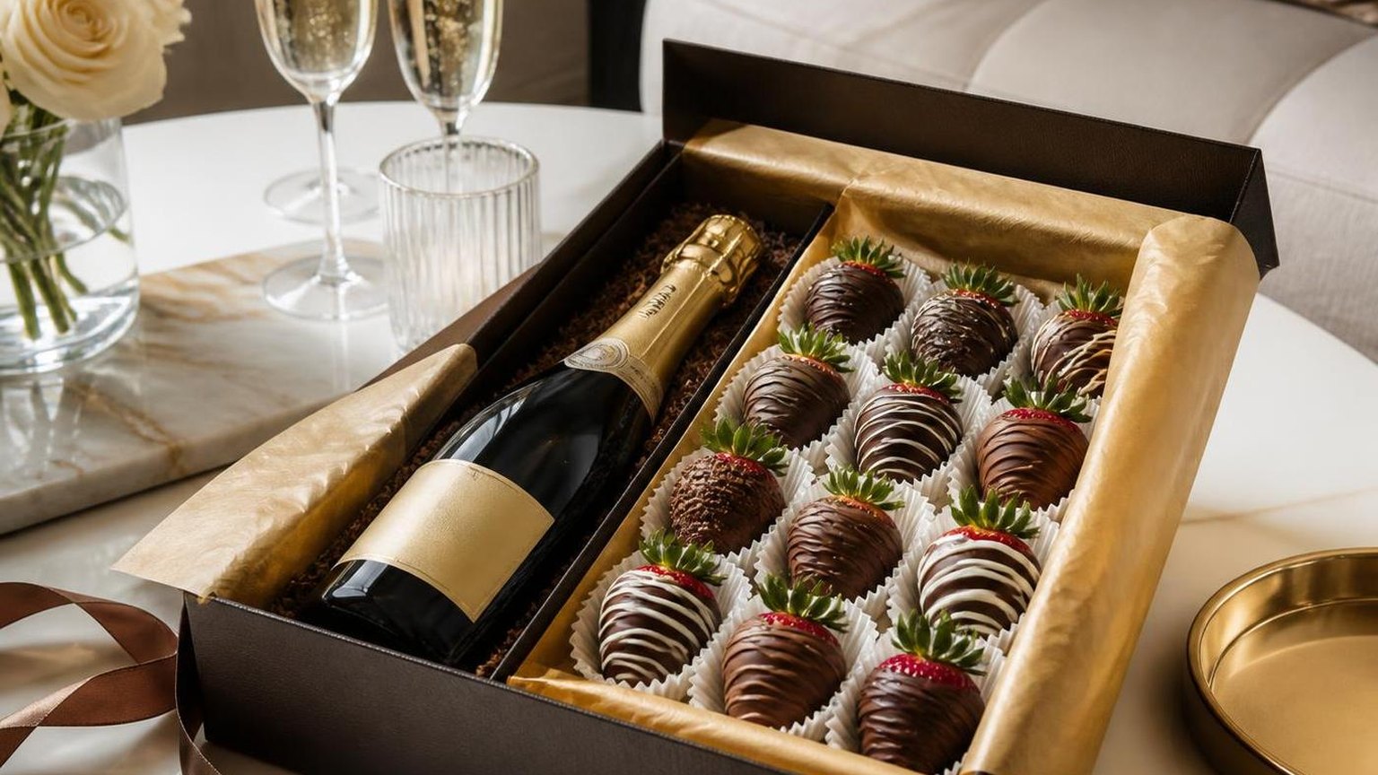 How To Box Chocolate Covered Strawberries And Champagne? — how it works in the real world
