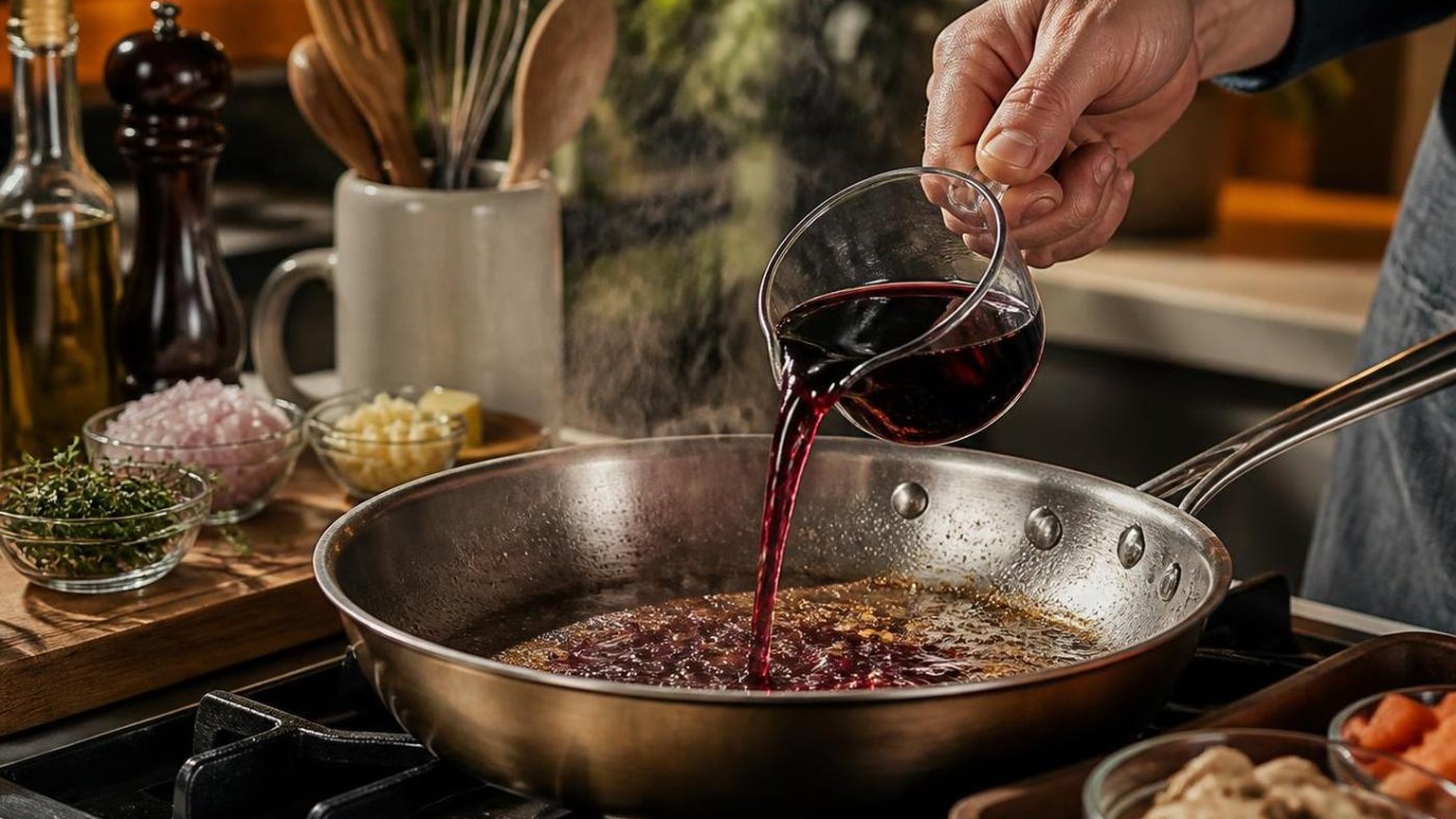 How To Deglaze A Pan With Red Wine? — the details worth knowing