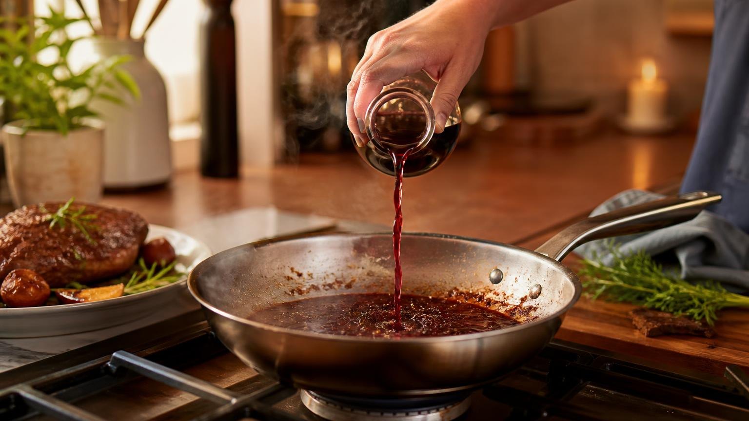 How To Deglaze A Pan With Red Wine? — reading the numbers