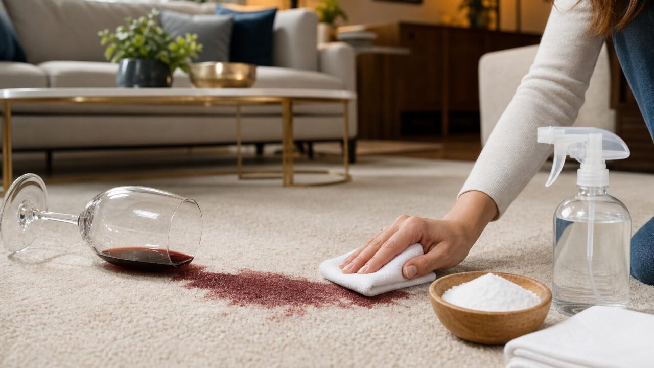 How To Get Red Wine Out Of Carpet