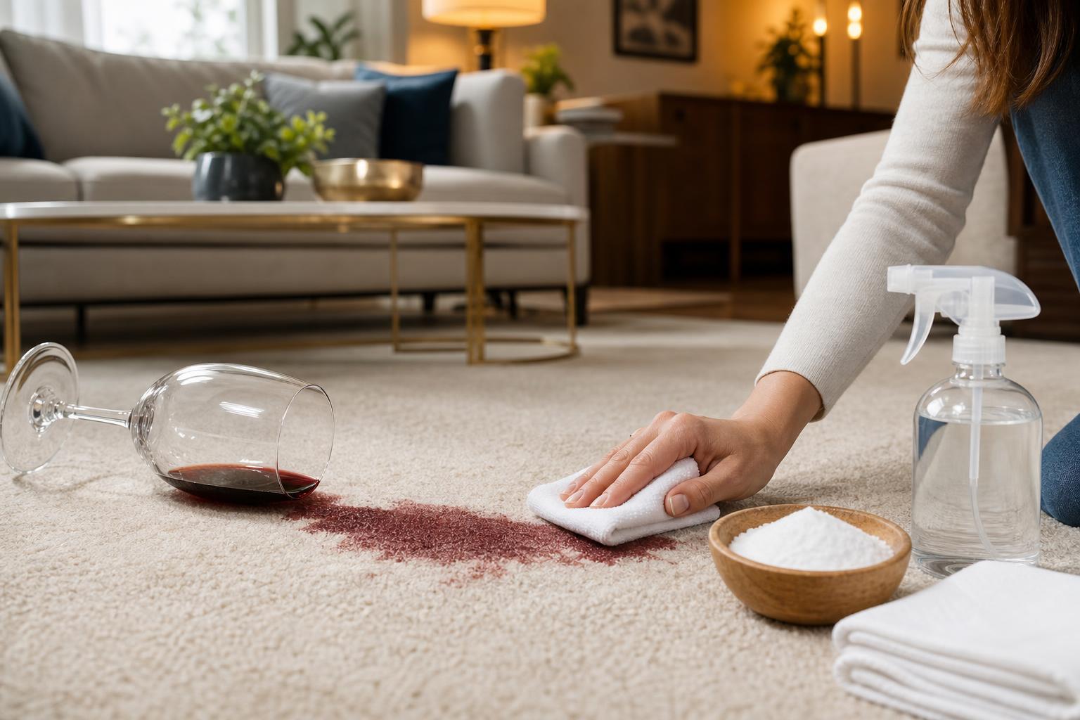 How To Get Red Wine Out Of Carpet