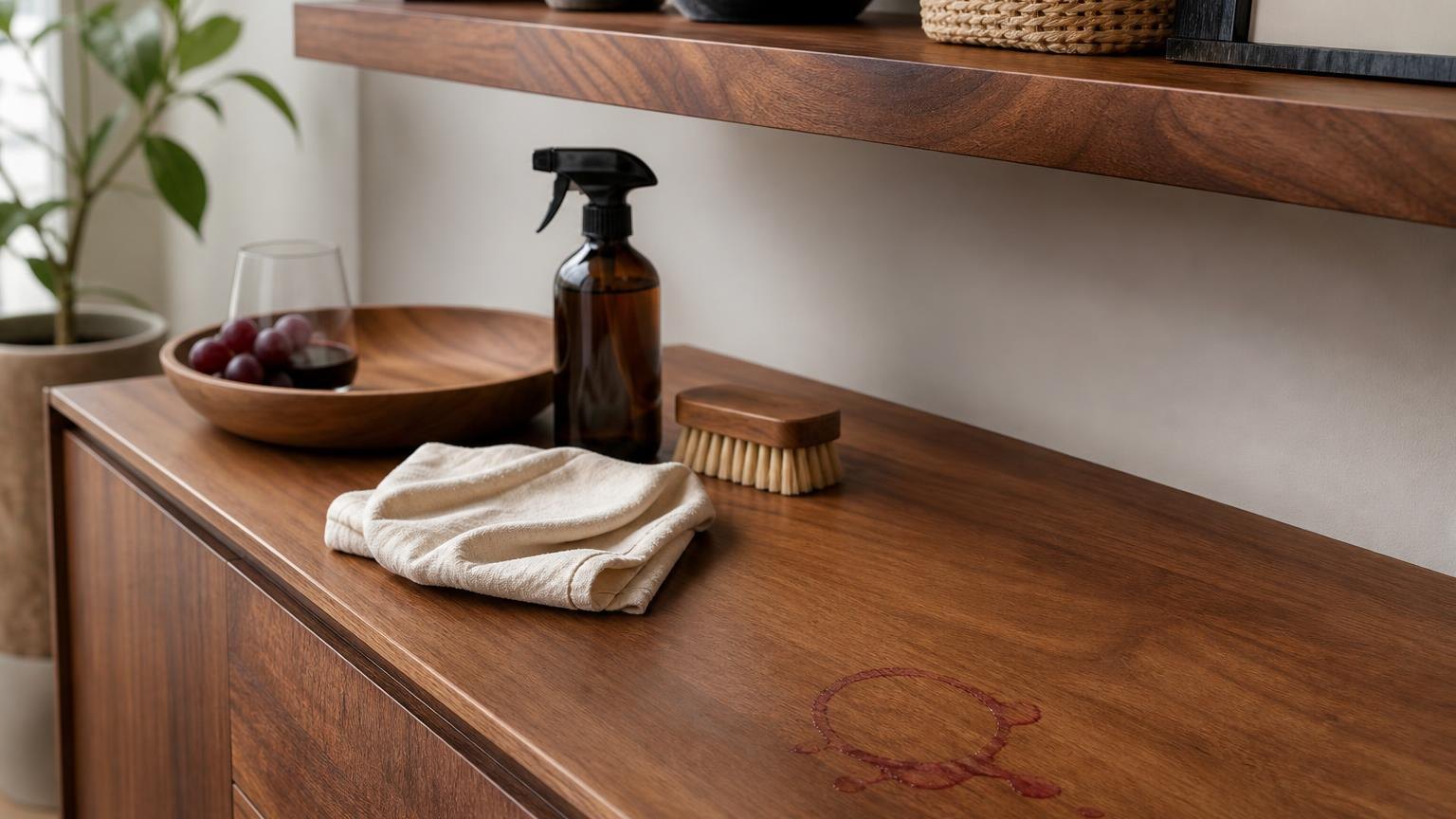 How To Remove Red Wine Stain From Wood Furniture — side by side with the alternatives