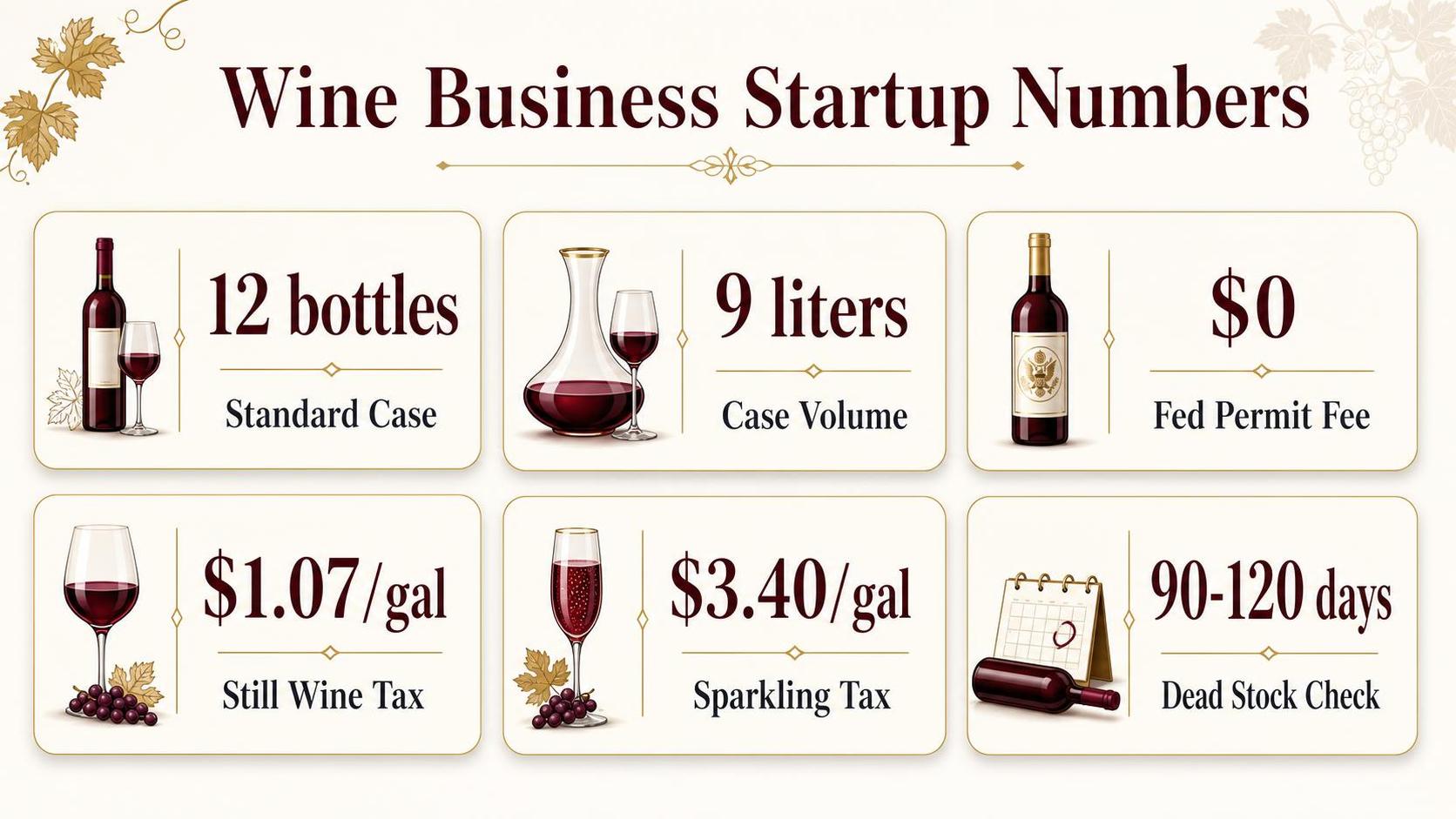 Wine Business Startup Numbers — key facts at a glance