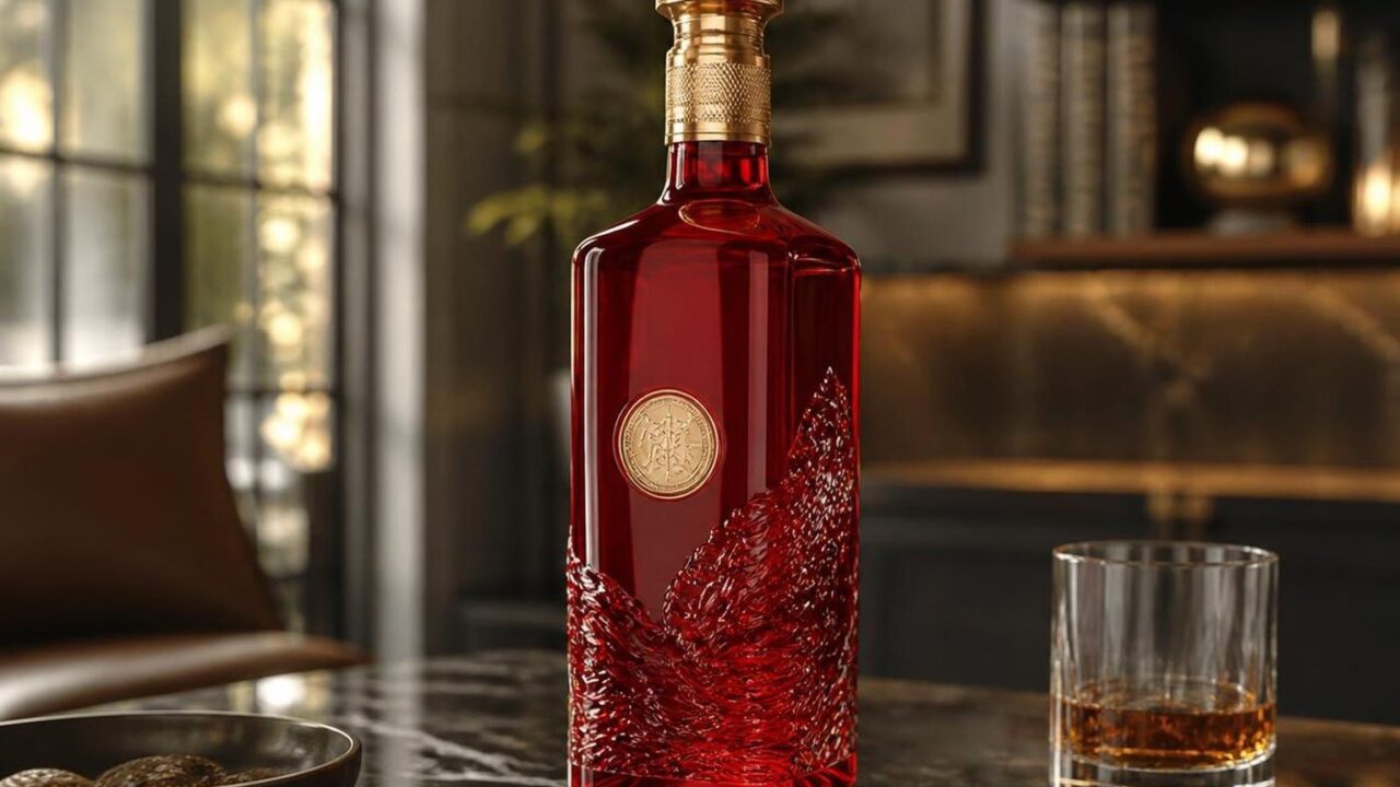 Popular alcohol in a red bottle to look for