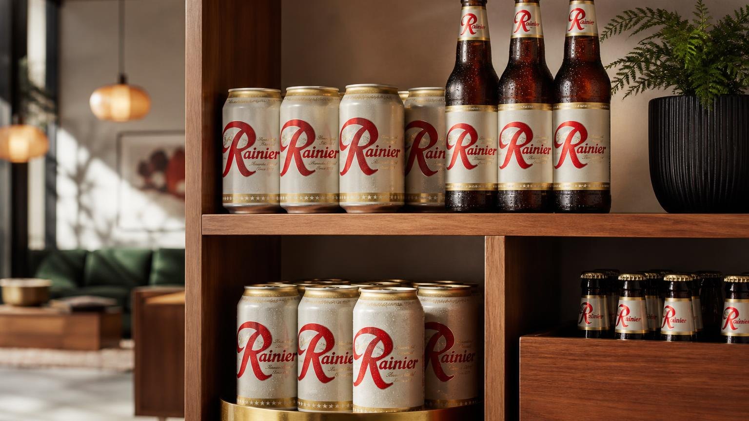 Rainier Beer — side by side with the alternatives