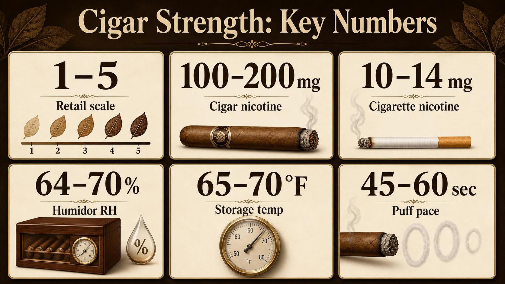 Cigar Strength: Key Numbers — key facts at a glance
