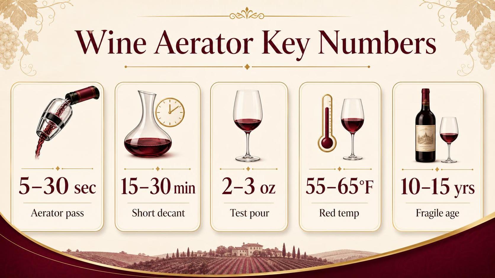 Wine Aerator Key Numbers — key facts at a glance