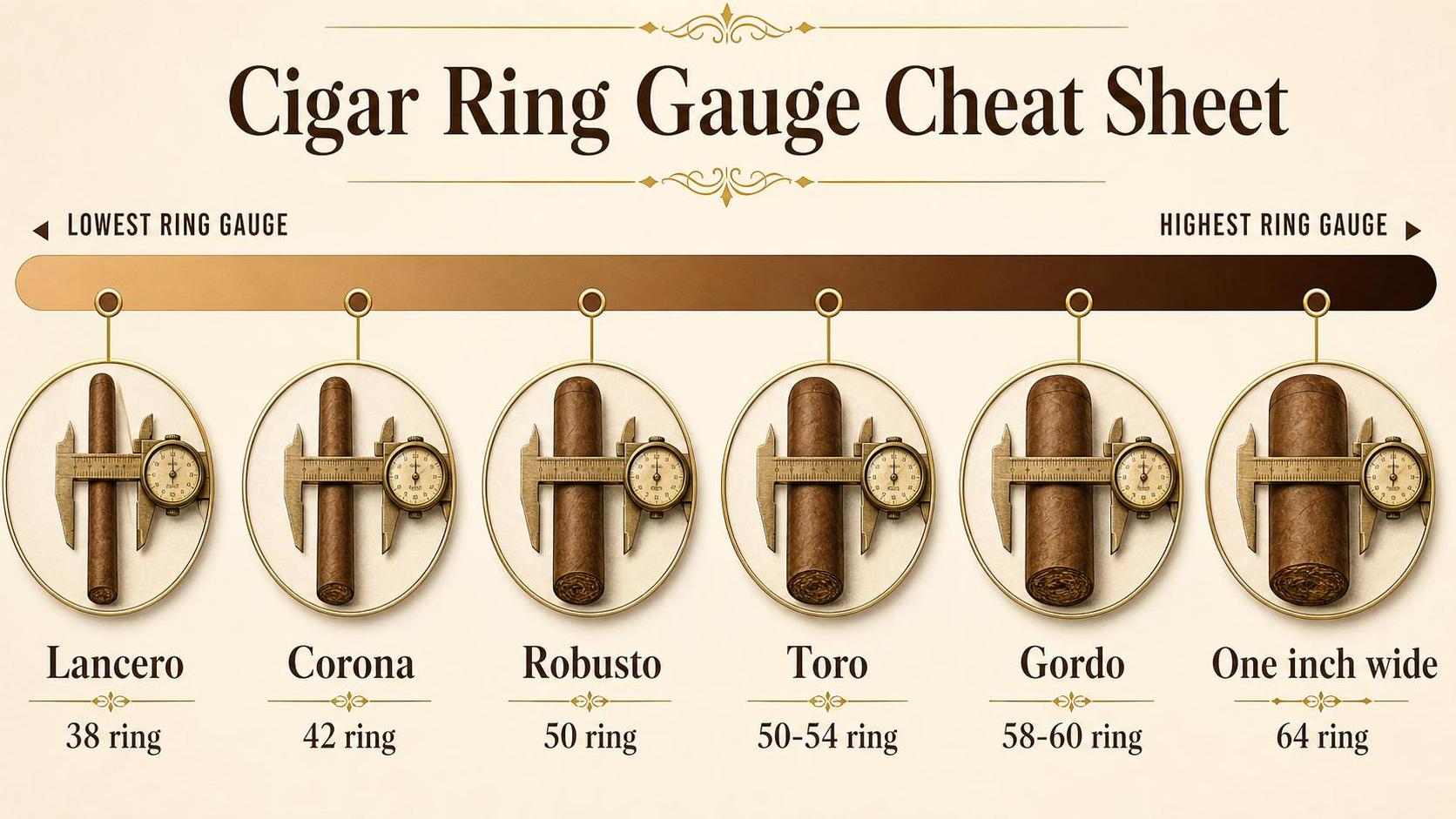 What Is A Cigar Ring Gauge & What Does It Mean? 1 Cigar Ring Gauge Cheat Sheet — key facts at a glance