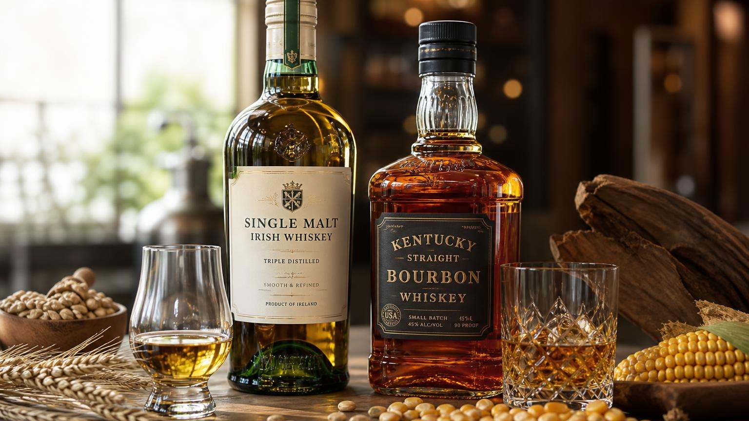 What Is the Difference Between Irish Whiskey and Bourbon? — a closer look