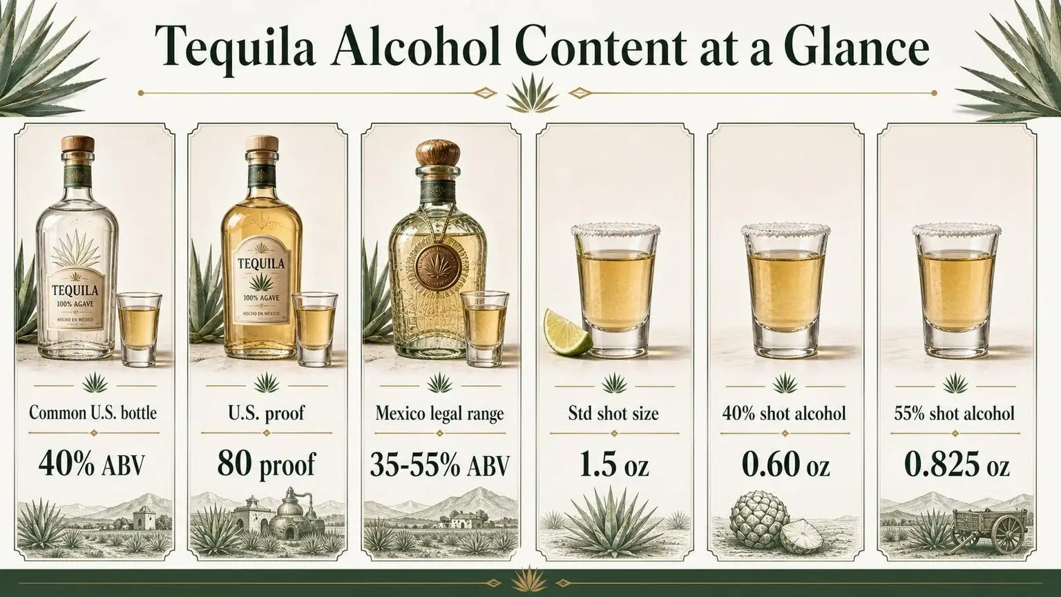 Tequila Alcohol Content at a Glance — key facts at a glance