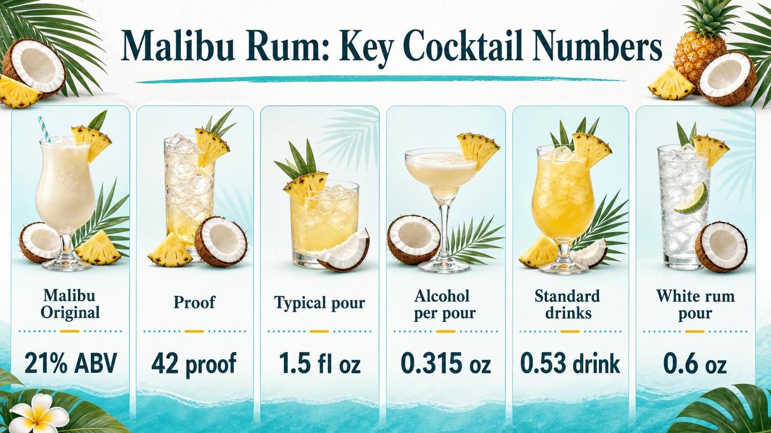 What to Make with Malibu Rum 1 Malibu Rum: Key Cocktail Numbers — key facts at a glance