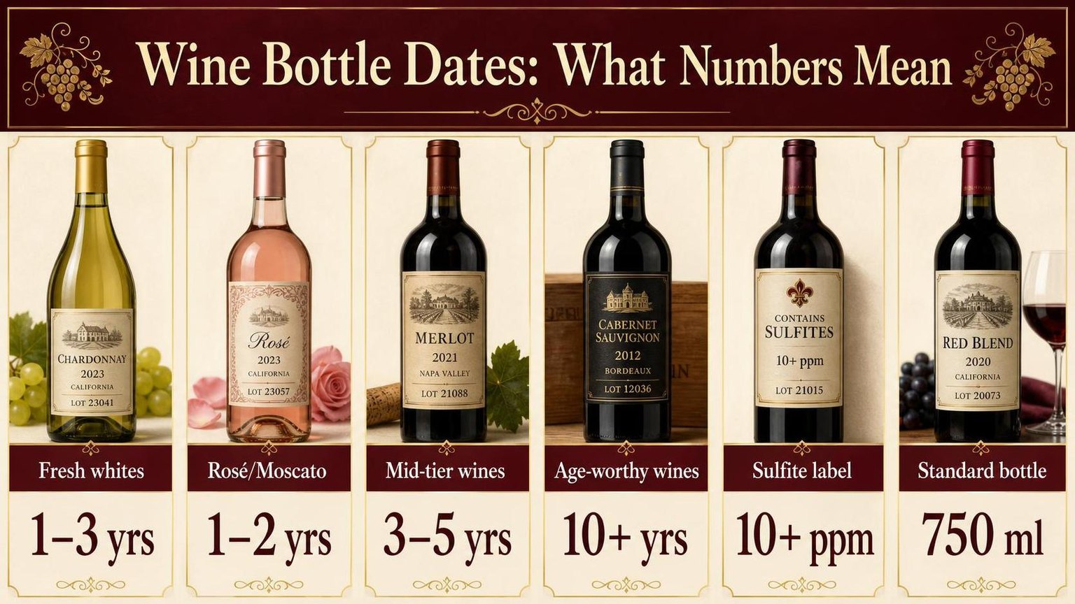 Wine Bottle Dates: What Numbers Mean — key facts at a glance