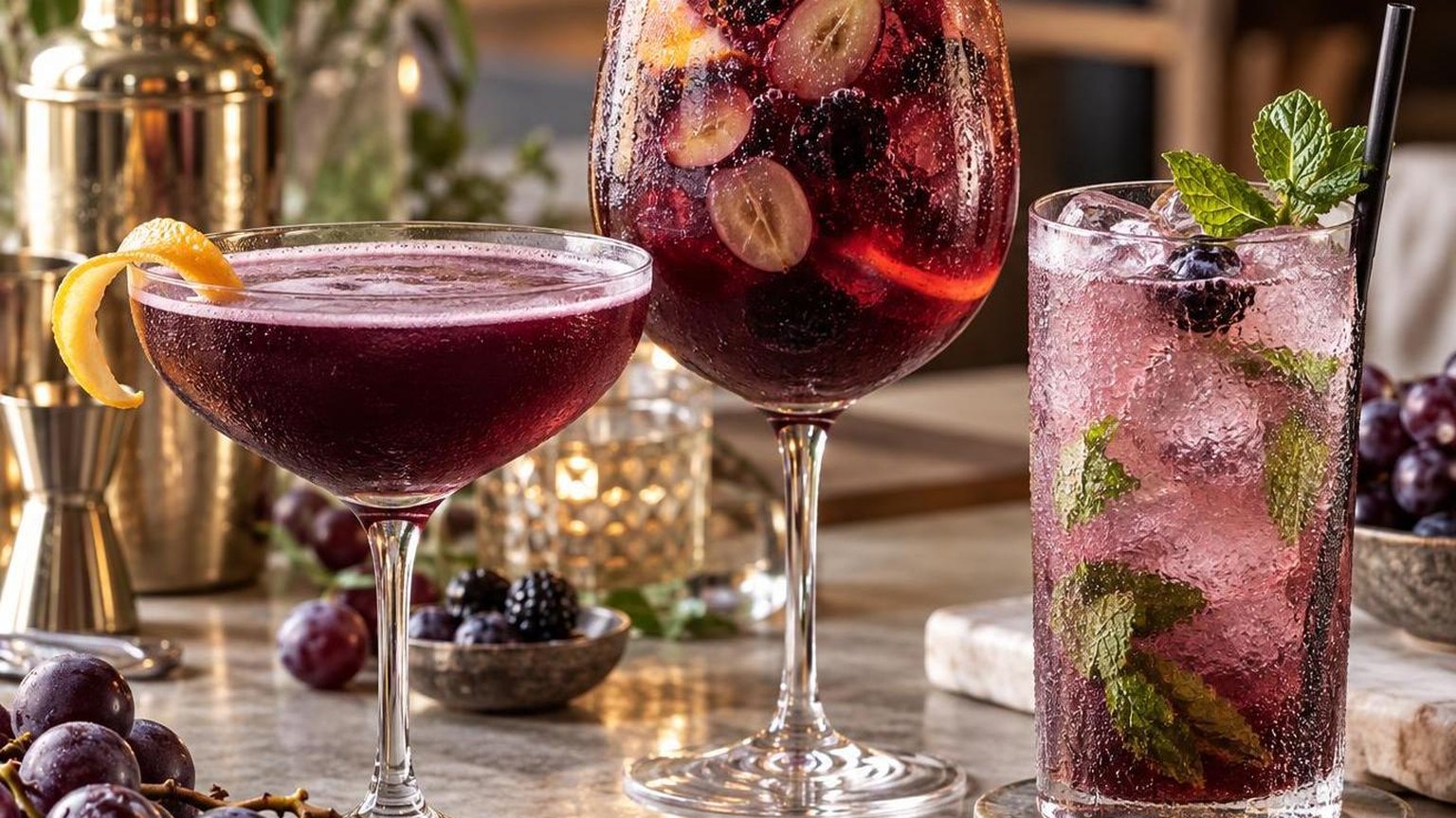 Alcohol Drinks with Grape Juice Recipes to Try at a glance