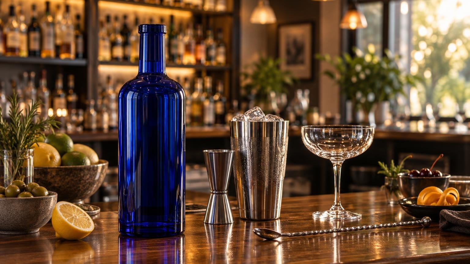 What Alcohol Comes in a Blue Bottle at the Bar? — how it works in the real world