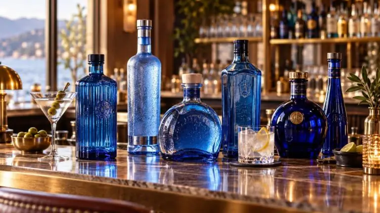 What Alcohol Comes in a Blue Bottle at the Bar?