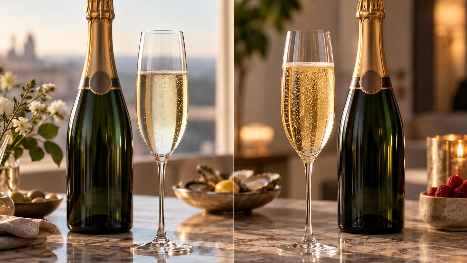 What Is the Alcohol Percent of Champagne? — side by side with the alternatives