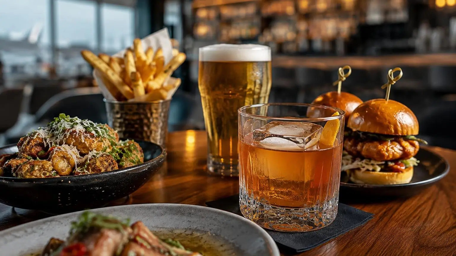 Bars Near Charlotte Airport for Drinks and Food, broken down step by step