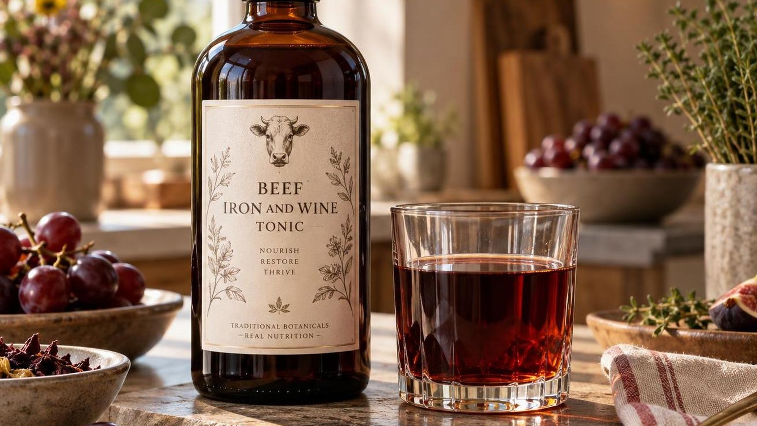Beef Iron and Wine Tonic — reading the numbers