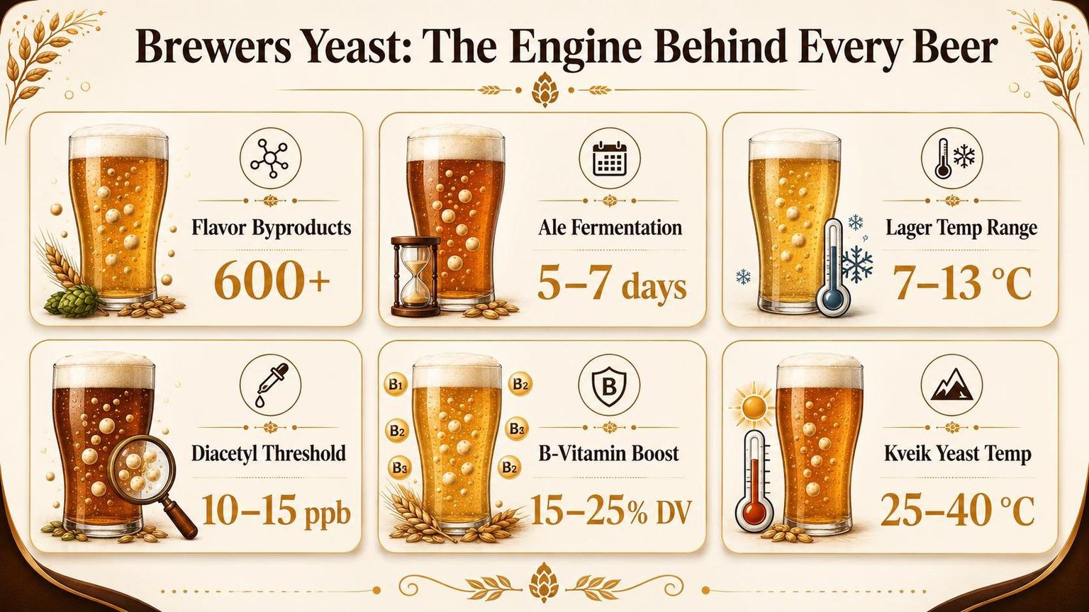 Beers with Brewers Yeast and How They Taste 1 Brewers Yeast: The Engine Behind Every Beer — what the data shows