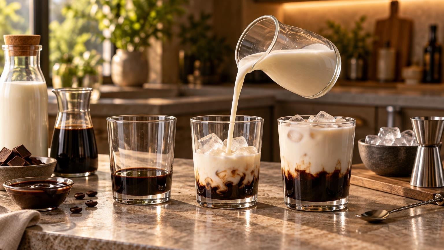 The Black and White Drink and How to Make It — side by side with the alternatives