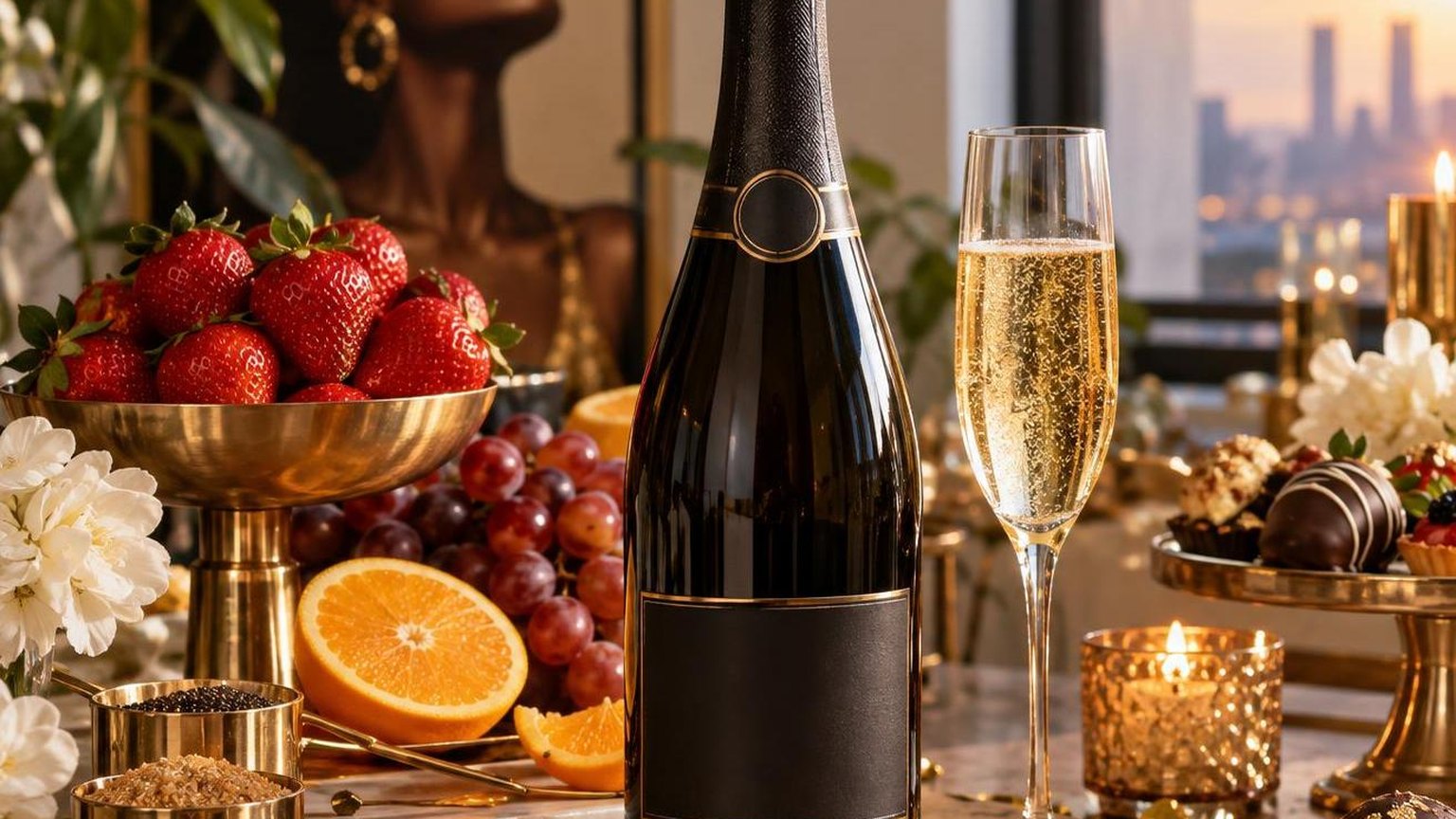 Black Girl Magic Champagne for Celebrations, broken down step by step