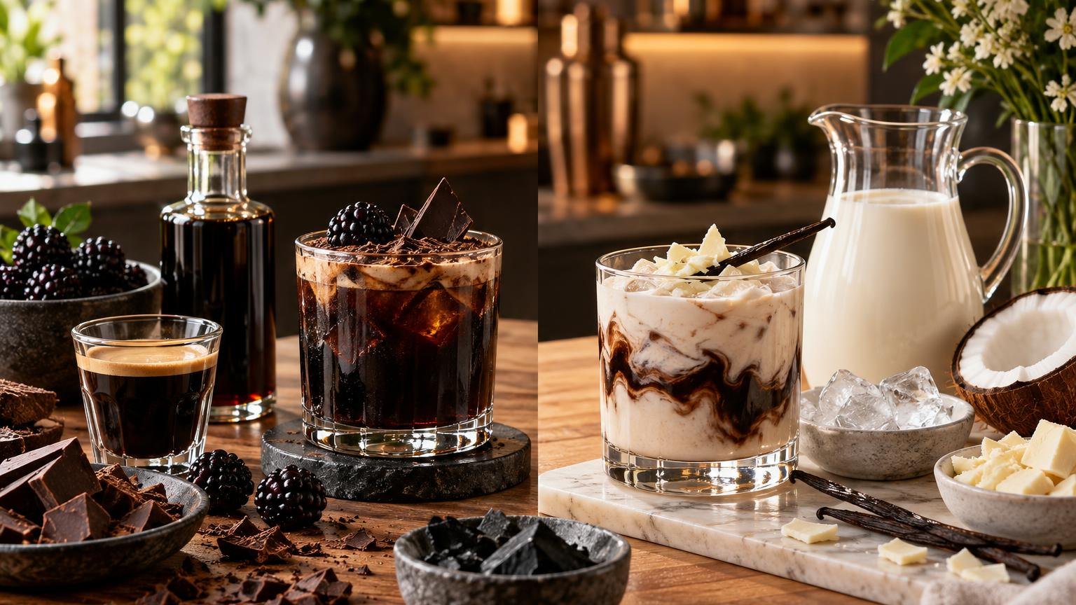 Black N White Drink Recipe and Ingredients at a glance